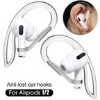Transparent Silicone Ear Hooks for Airpods Adjustable – Sports, Travel