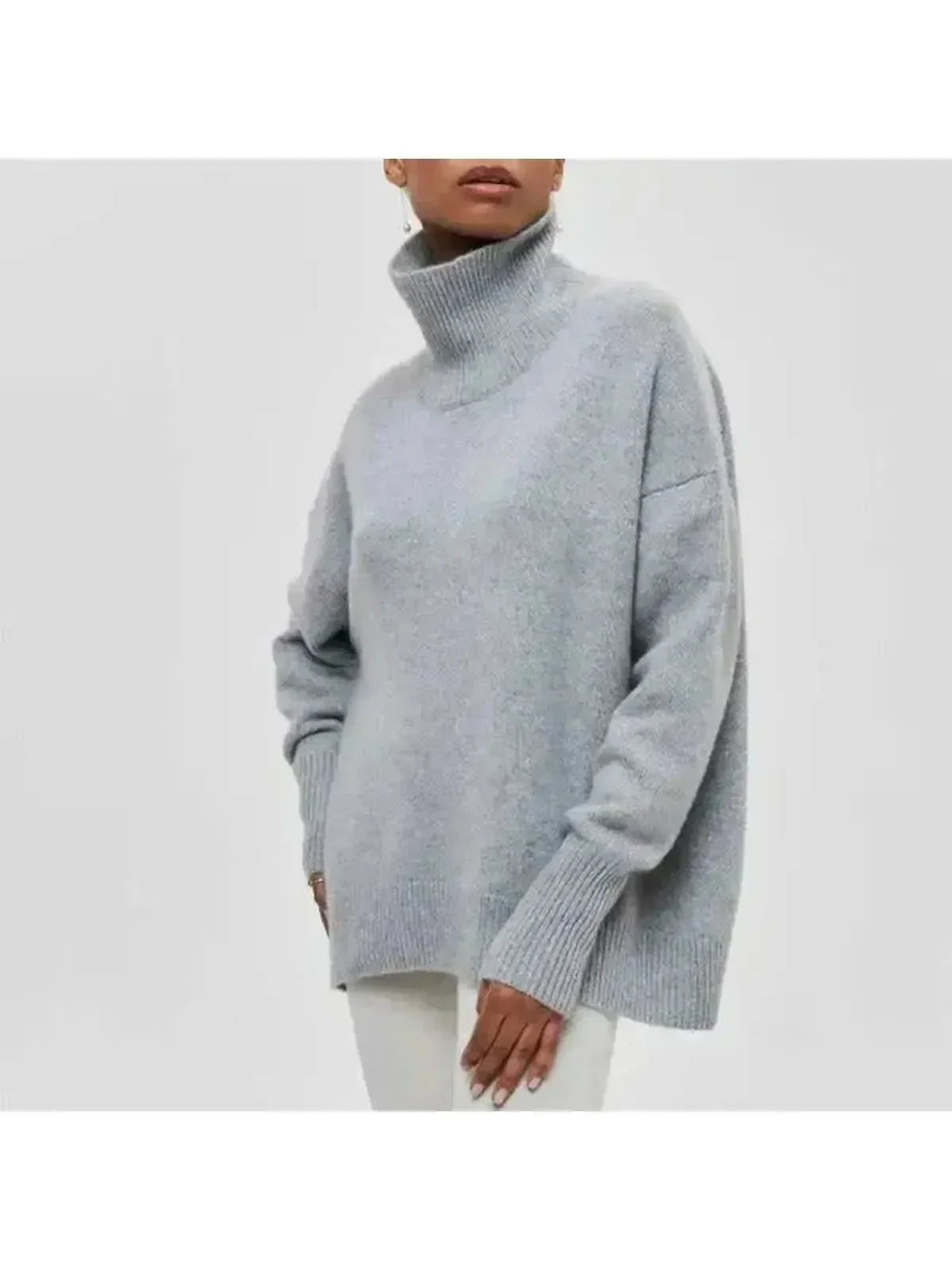 Turtleneck Knit Sweater – Casual Wear, Cozy Layering