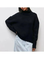 Turtleneck Knit Sweater – Casual Wear, Cozy Layering