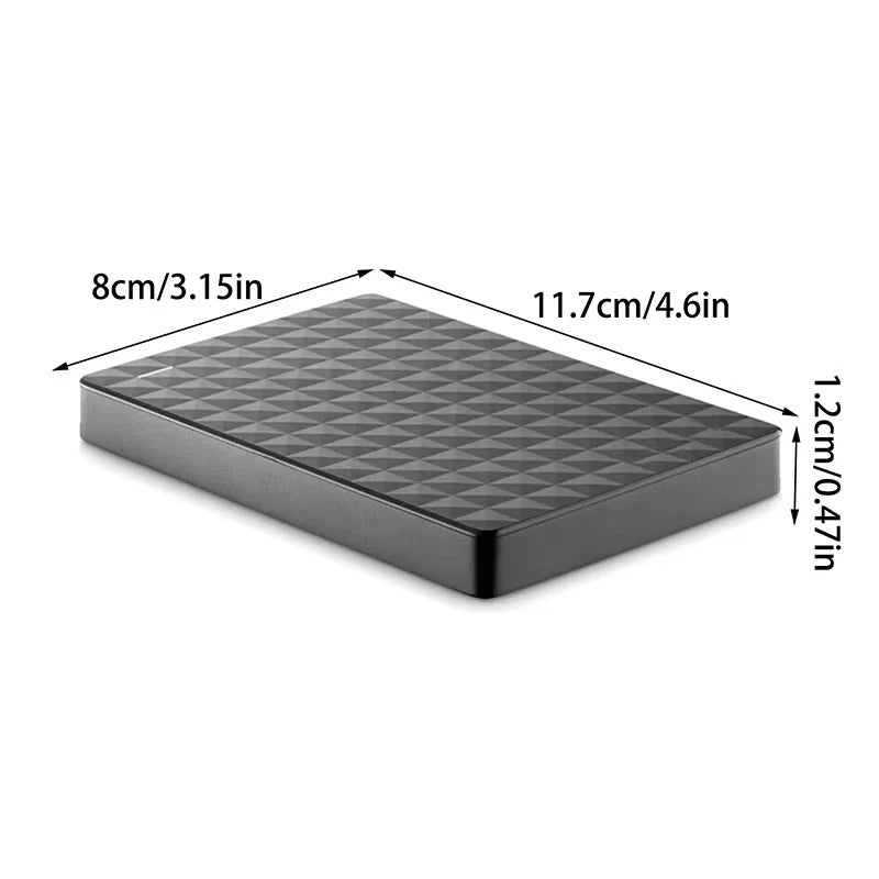 8TB Portable Hard Drive with USB 3.0 – Data Backup, Travel Storage