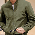 Vintage Men's Jacket Suede-Look – Casual Wear, Stylish Outfit