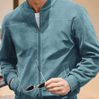 Vintage Men's Jacket Suede-Look – Casual Wear, Stylish Outfit