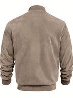 Vintage Men's Jacket Suede-Look – Casual Wear, Stylish Outfit