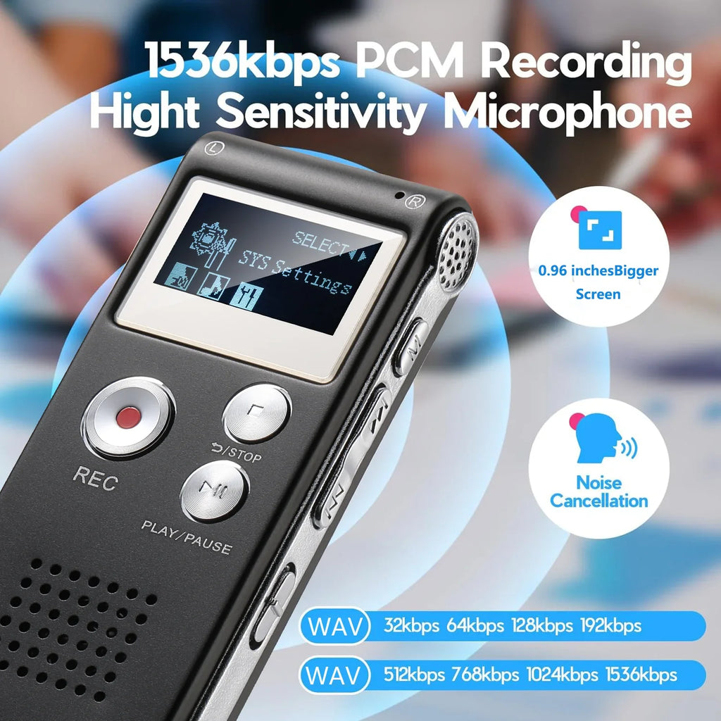 Voice Recorder Mini Voice Activated – Lectures, Meetings