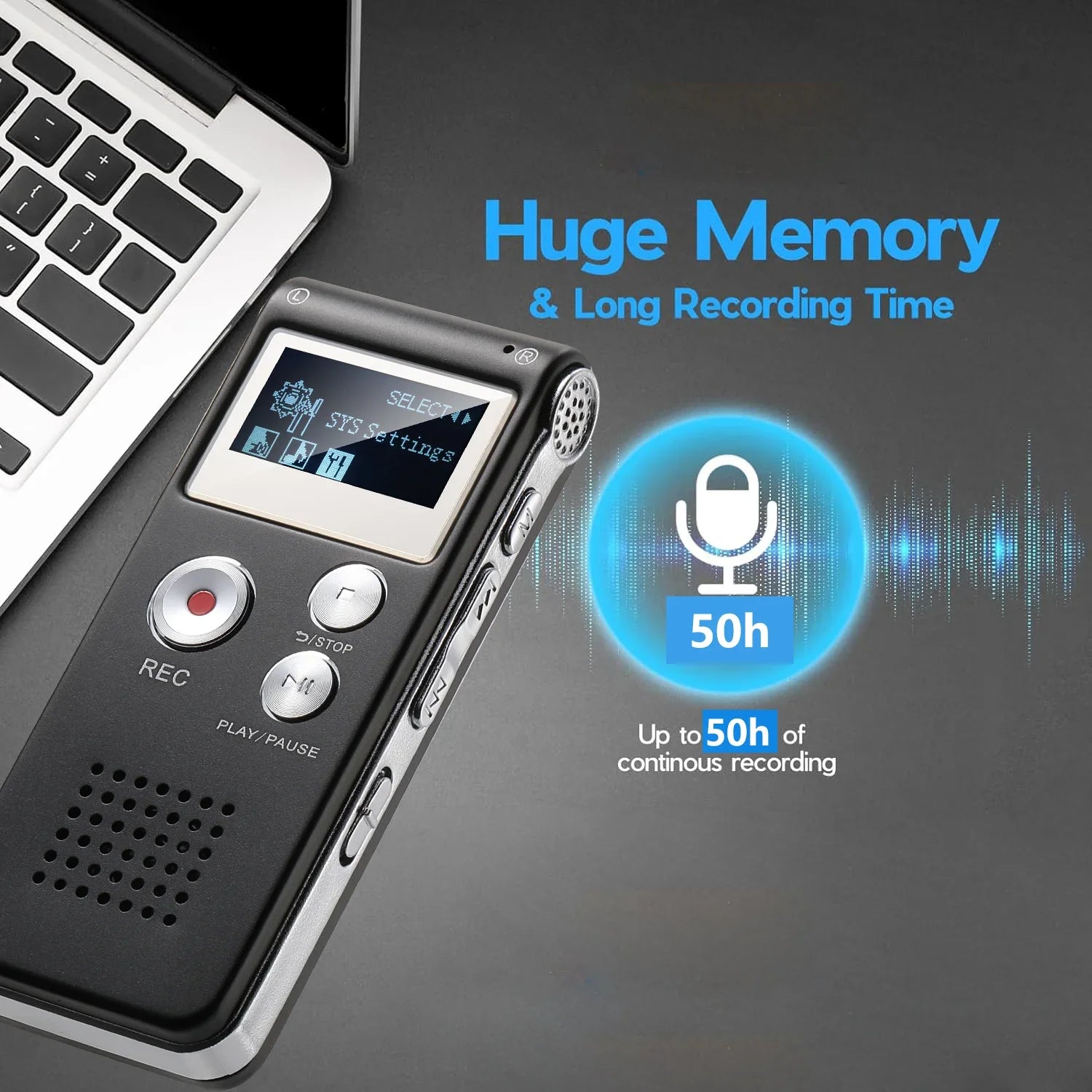Voice Recorder Mini Voice Activated – Lectures, Meetings