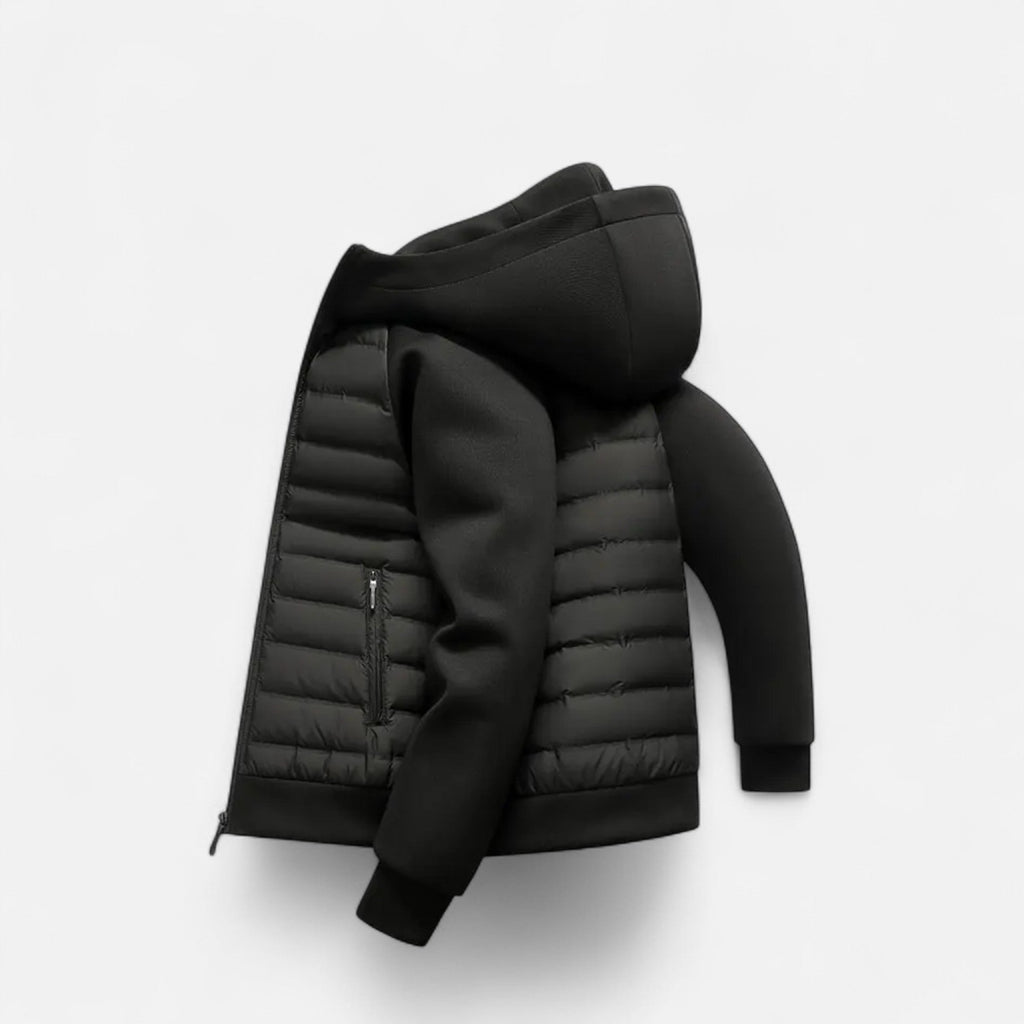 Warm Hooded Down Jacket Men - Lightweight, Quilted – Outdoor, Casual