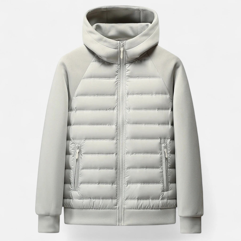 Warm Hooded Down Jacket Men - Lightweight, Quilted – Outdoor, Casual