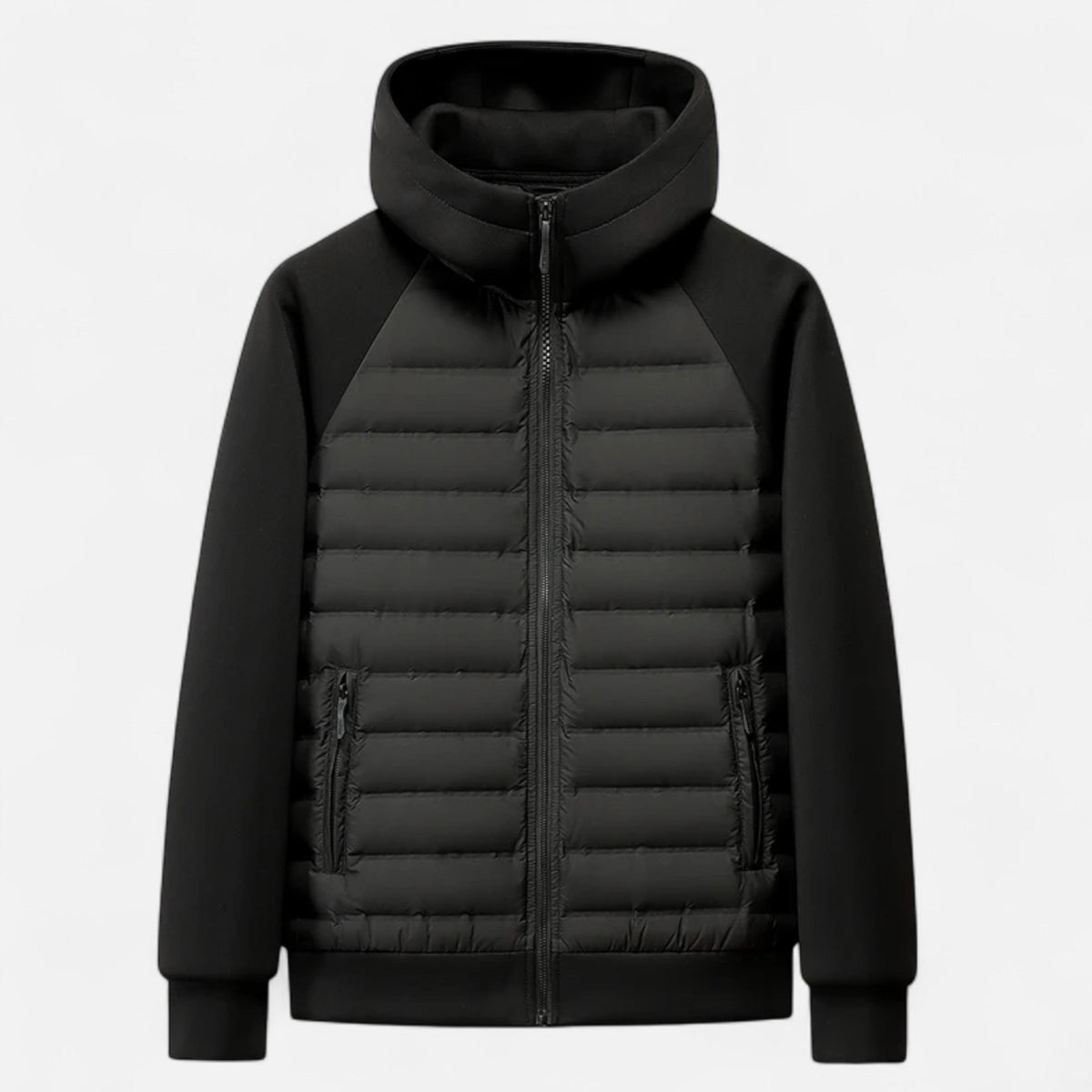 Warm Hooded Down Jacket Men - Lightweight, Quilted – Outdoor, Casual