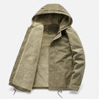 Warm Lined Men's Winter Jacket with Hood – Outdoor, Casual