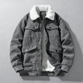 Warm Men's Corduroy Jacket with Plush Lining – Casual Wear, Outdoor Activities