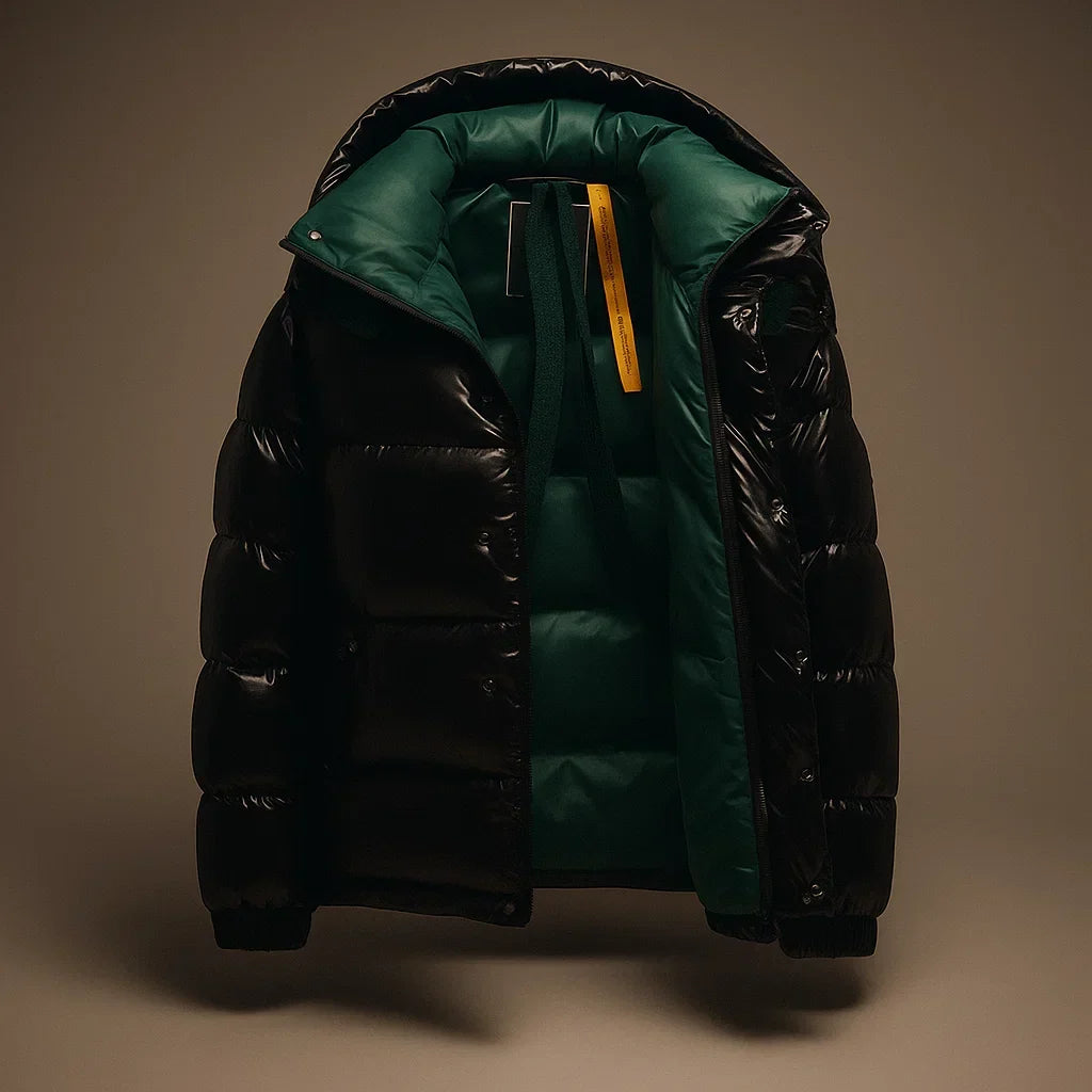 Warm Men's Puffer Jacket with Thick Padding – Winter Outdoor, Casual Wear