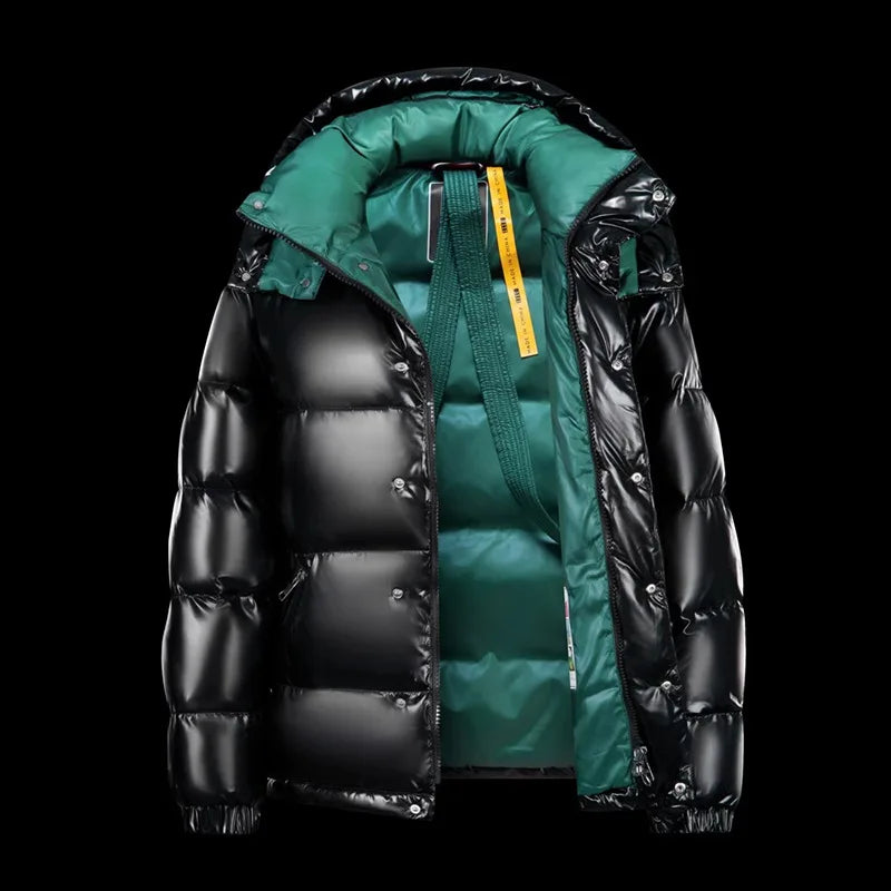 Warm Men's Puffer Jacket with Thick Padding – Winter Outdoor, Casual Wear