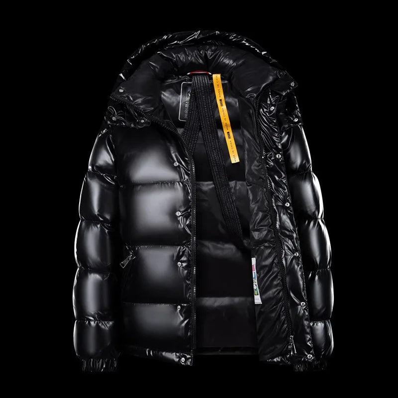 Warm Men's Puffer Jacket with Thick Padding – Winter Outdoor, Casual Wear
