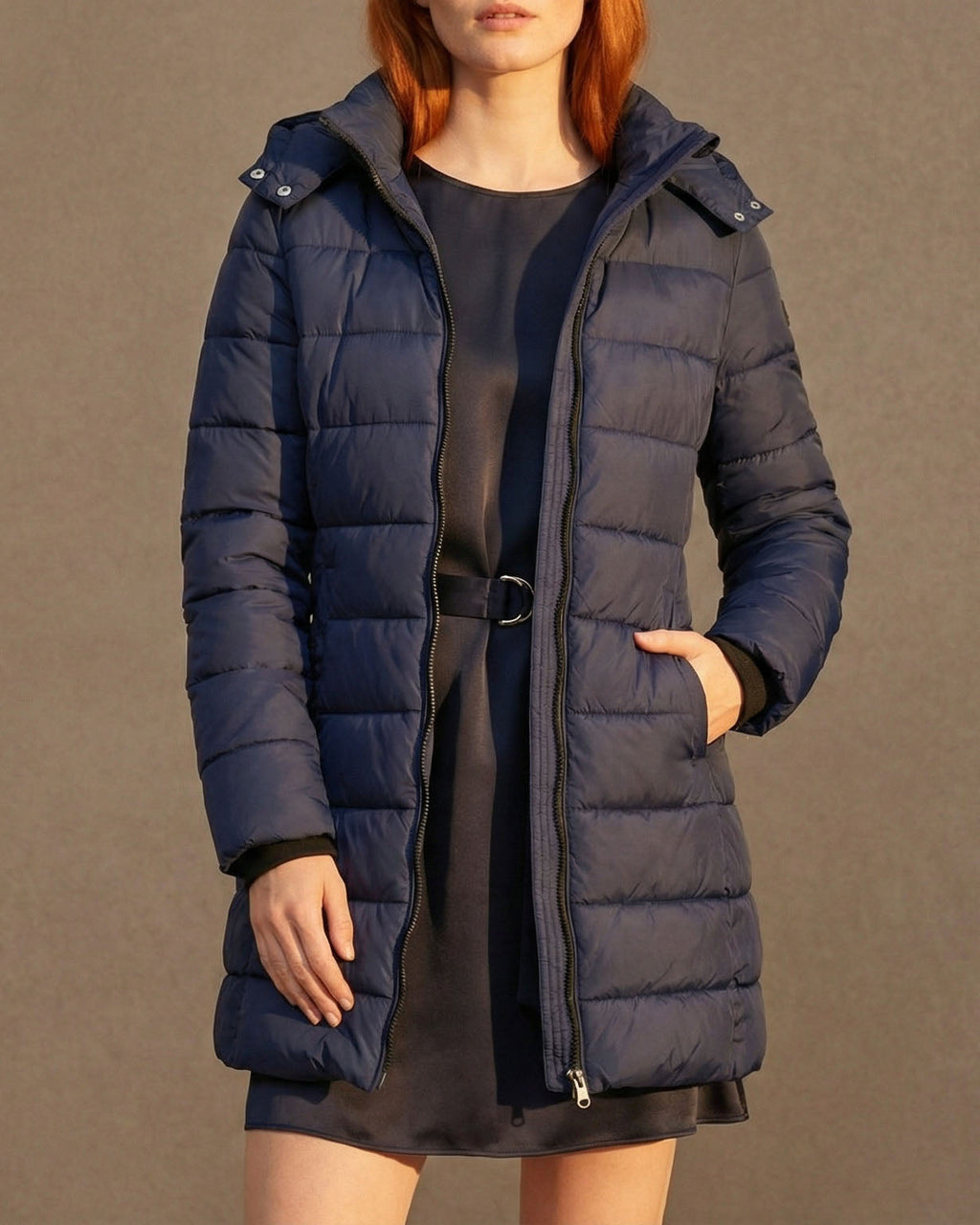 Warm Quilted Women's Puffer Coat – Winter Fashion, Outdoor Activities