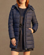 Warm Quilted Women's Puffer Coat – Winter Fashion, Outdoor Activities
