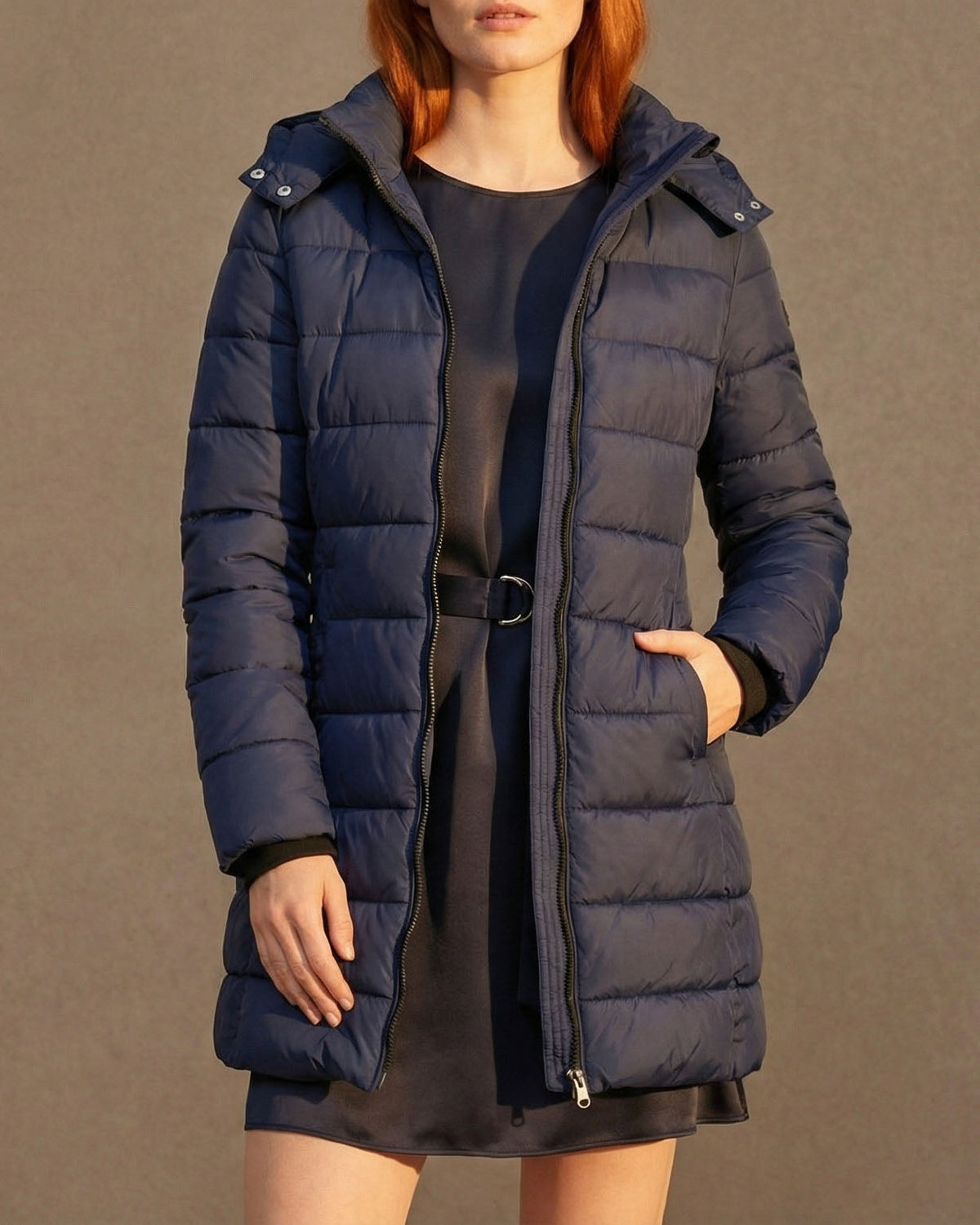 Warm Quilted Women's Puffer Coat – Winter Fashion, Outdoor Activities