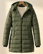 Warm Quilted Women's Puffer Coat – Winter Fashion, Outdoor Activities
