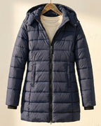Warm Quilted Women's Puffer Coat – Winter Fashion, Outdoor Activities