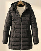 Warm Quilted Women's Puffer Coat – Winter Fashion, Outdoor Activities
