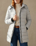 Warm Quilted Women's Puffer Coat – Winter Fashion, Outdoor Activities