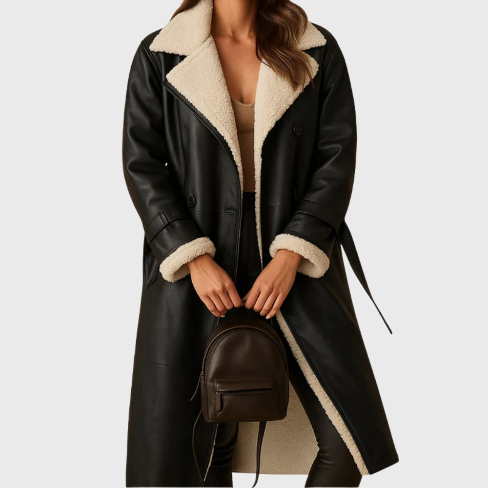 Warm Women's Longline Winter Coat with Quilted Lining – Casual, Stylish