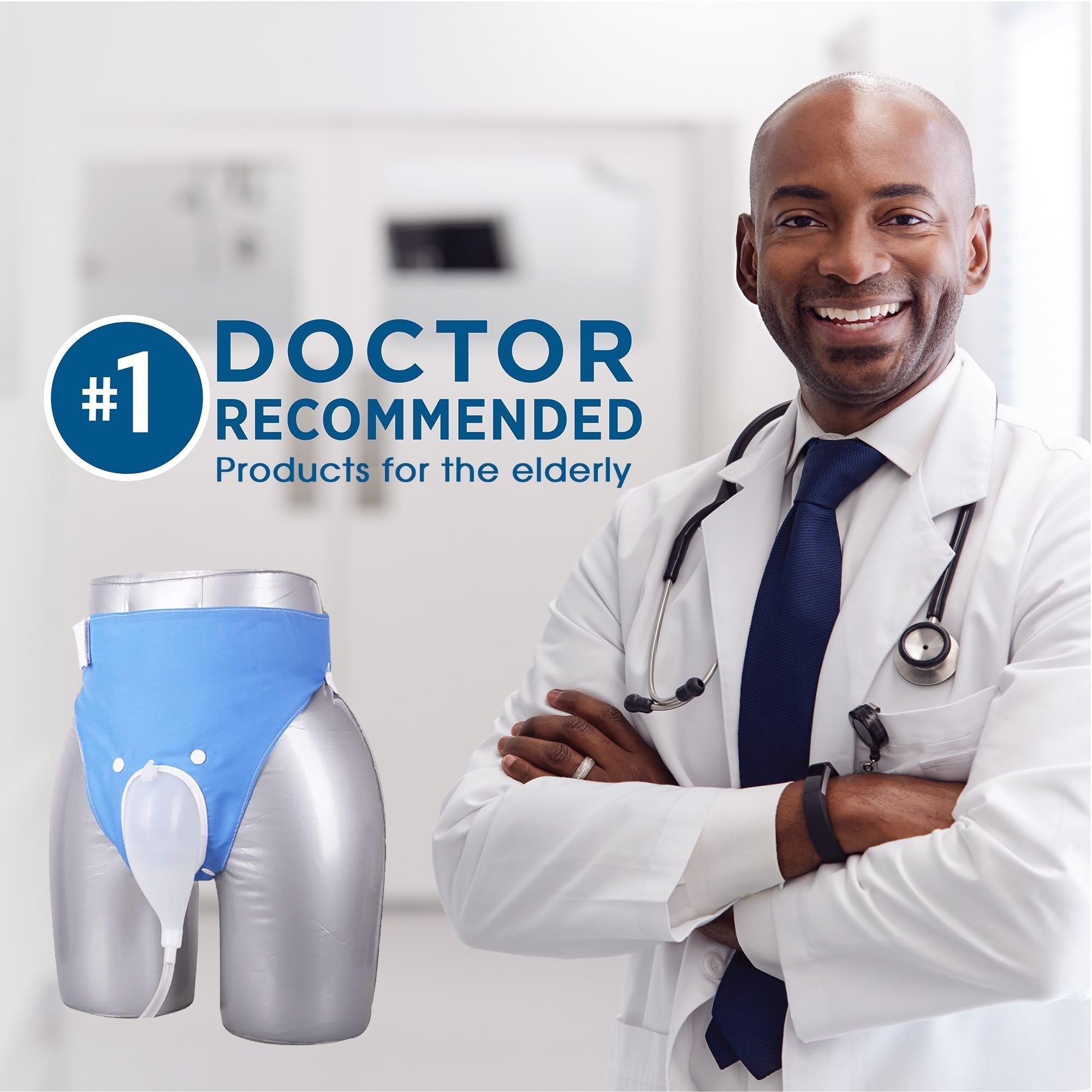Wearable Urine Collector System 1000 mL Capacity with Adjustable Straps – Comfort, Convenience