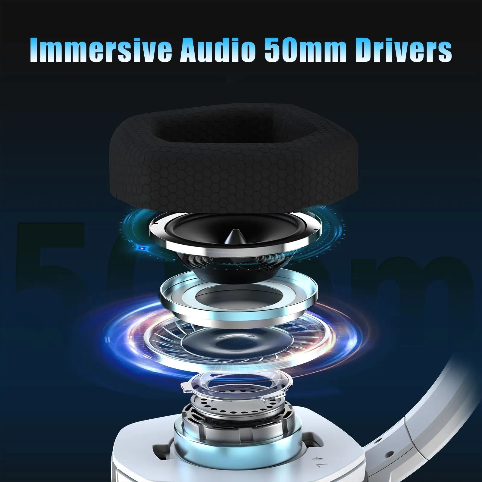 Wireless Gaming Headset with Active Noise Cancellation & Long Battery Life – Gaming, Home Office