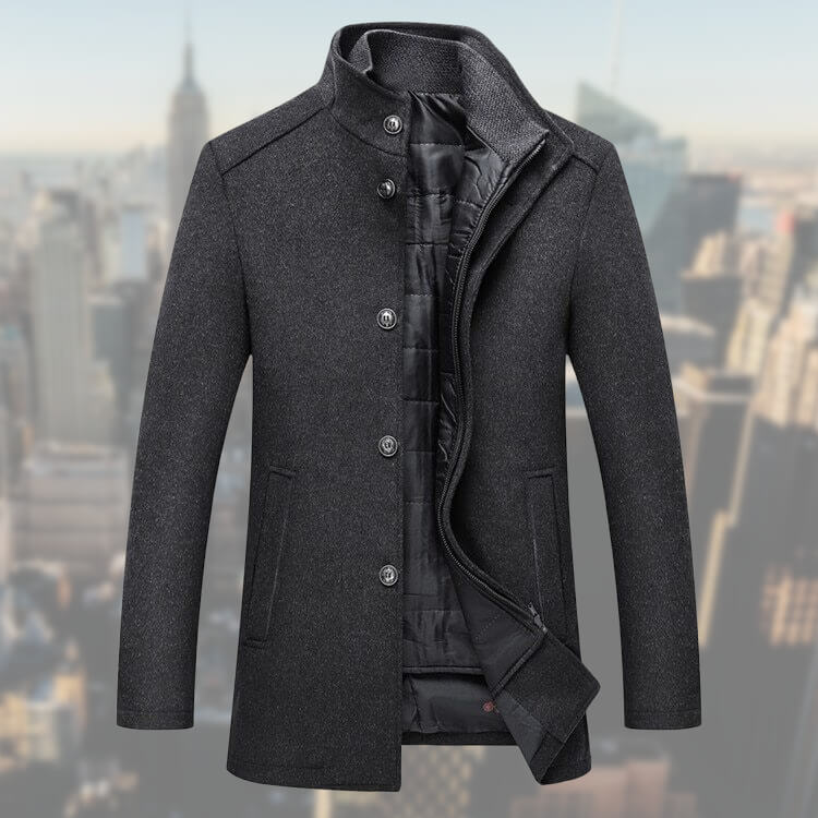 Wollmischung Übermantel – Elegante Freizeit, Büro-Outfit