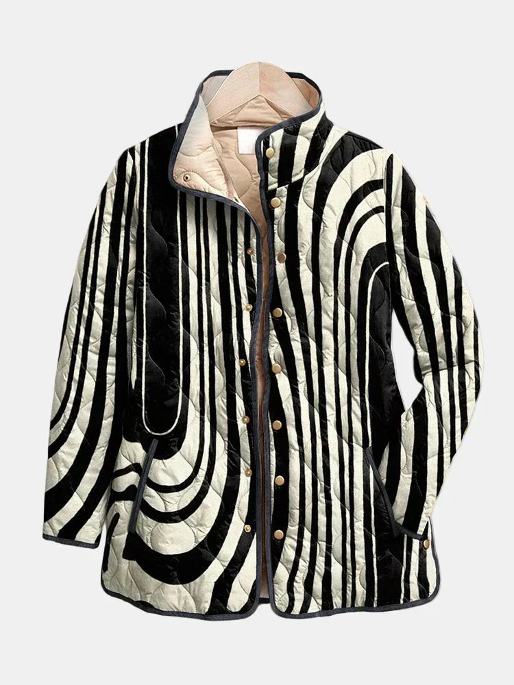 Women's Button Front Long Sleeve Jacket – Casual, Office