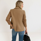 Women's Casual Blazer with Double-Breasted Closure – Office, Everyday