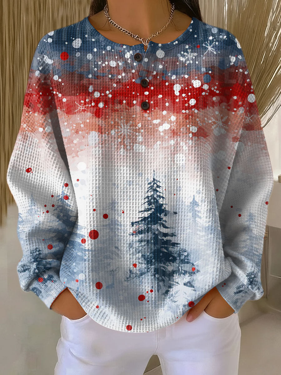 Women's Christmas Sweater with Soft Tree Design – Holiday Fashion, Cozy Gift