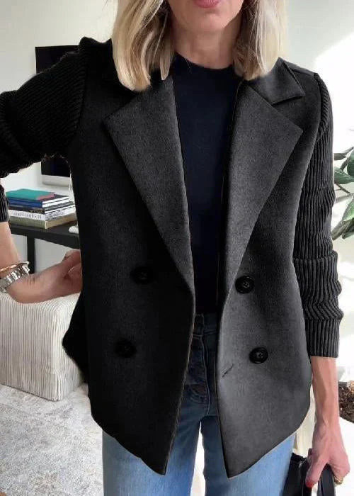 Women's Coat | Structured Lapel Design – Casual, Office