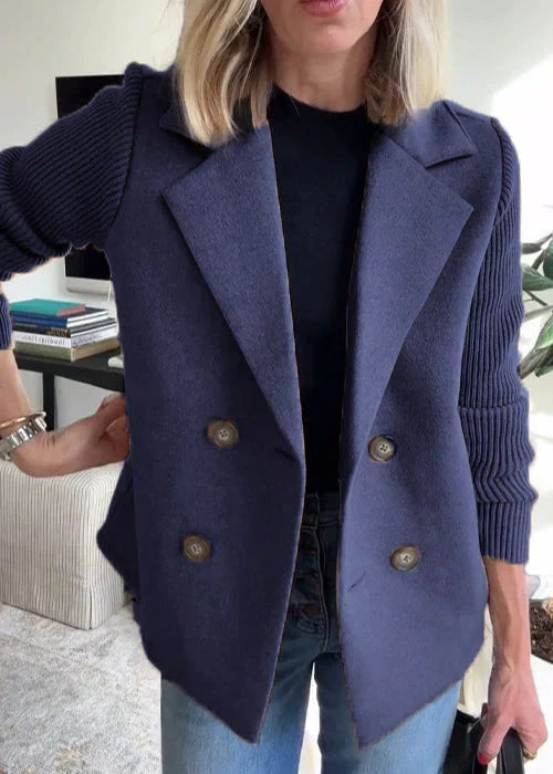 Women's Coat | Structured Lapel Design – Casual, Office
