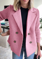 Women's Coat | Structured Lapel Design – Casual, Office