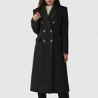 Women's Coat with Flap-style Pocket Detailing – Casual, Office