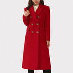 Women's Coat with Flap-style Pocket Detailing – Casual, Office