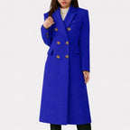 Women's Coat with Flap-style Pocket Detailing – Casual, Office