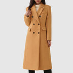 Women's Coat with Flap-style Pocket Detailing – Casual, Office