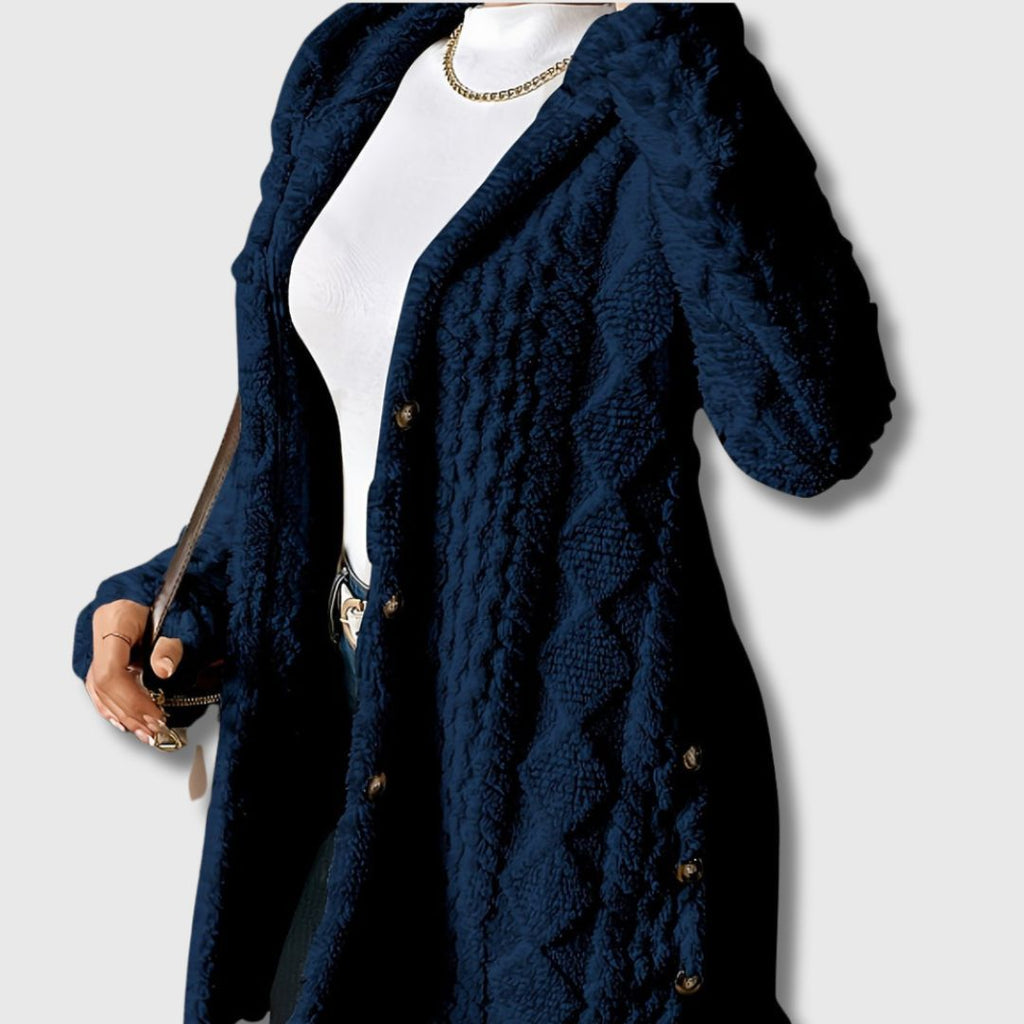 Women's Cozy Hooded Teddy Coat – Casual, Everyday Wear
