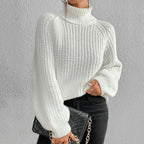 Women's Cozy Turtleneck Sweater – Casual Wear, Winter Fashion