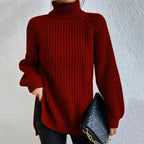 Women's Cozy Turtleneck Sweater – Casual Wear, Winter Fashion