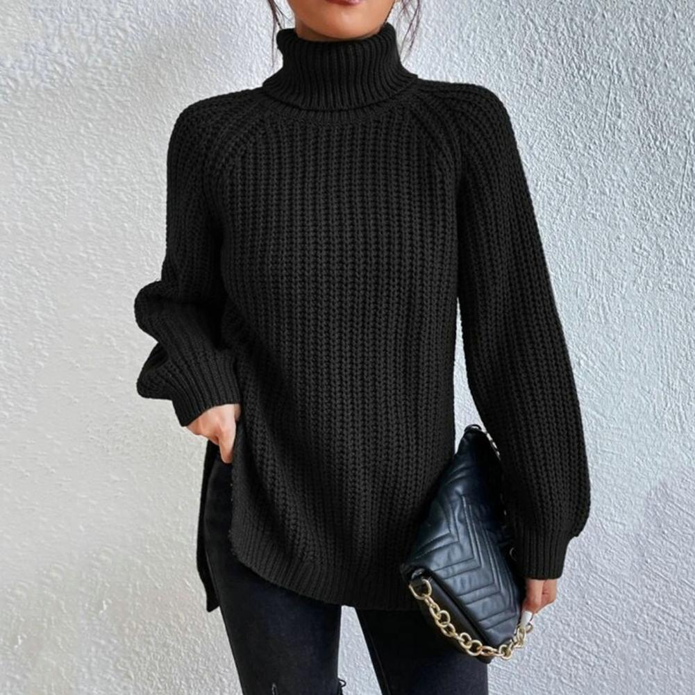 Women's Cozy Turtleneck Sweater – Casual Wear, Winter Fashion