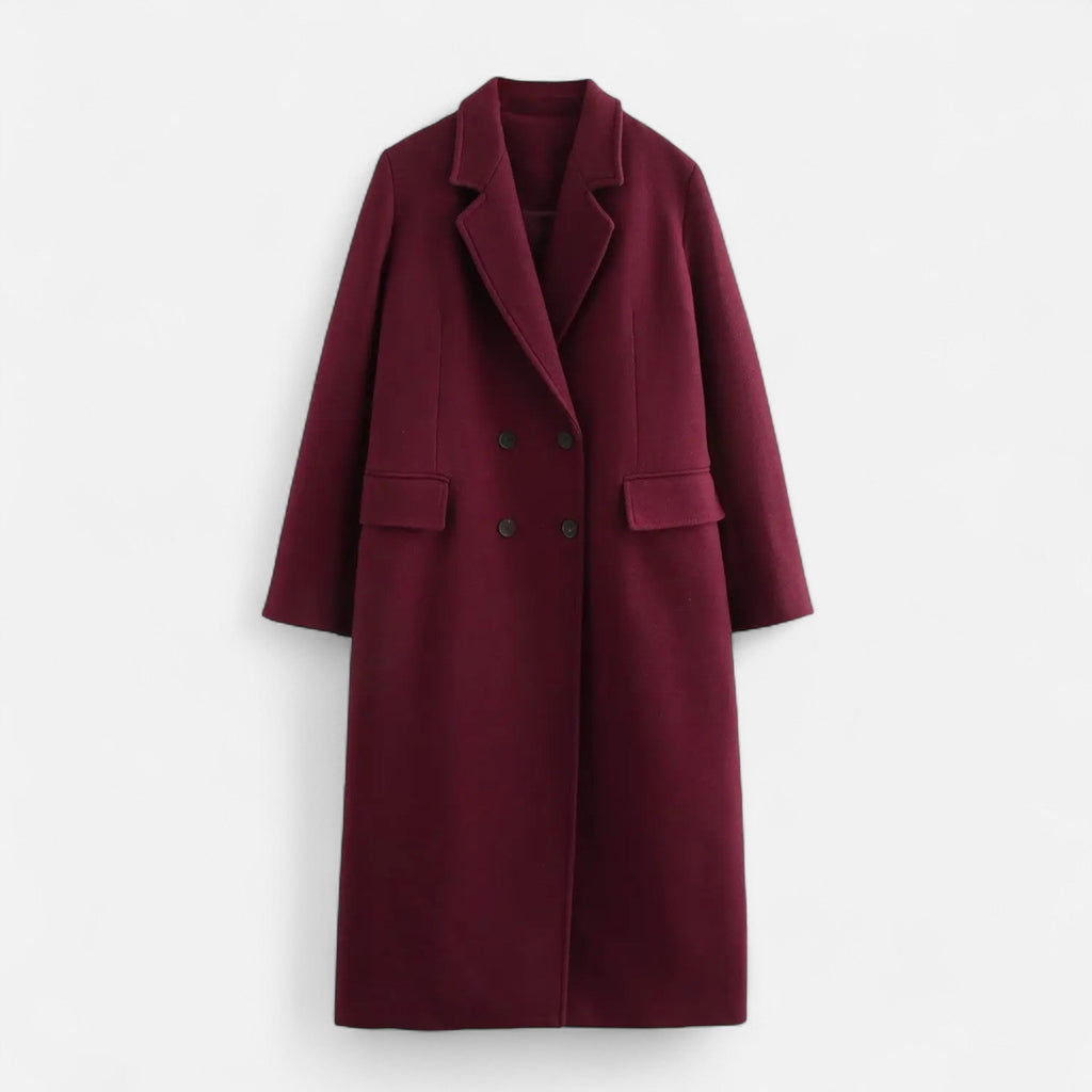 Women's Elegant Double-Breasted Trench Coat – Casual, Office