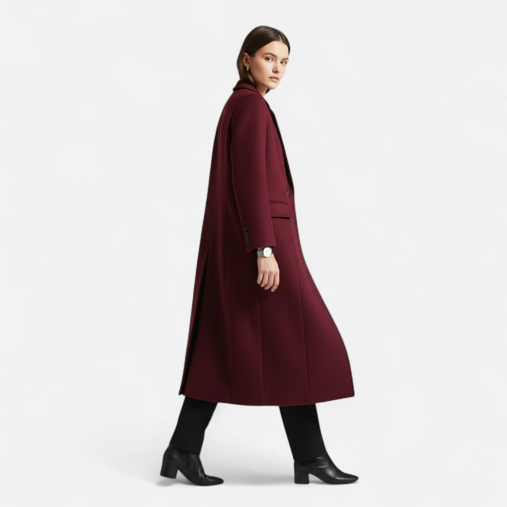 Women's Elegant Double-Breasted Trench Coat – Casual, Office
