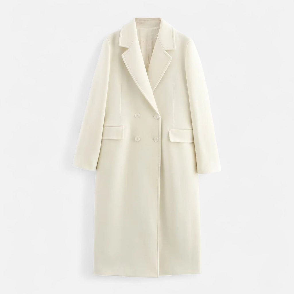 Women's Elegant Double-Breasted Trench Coat – Casual, Office