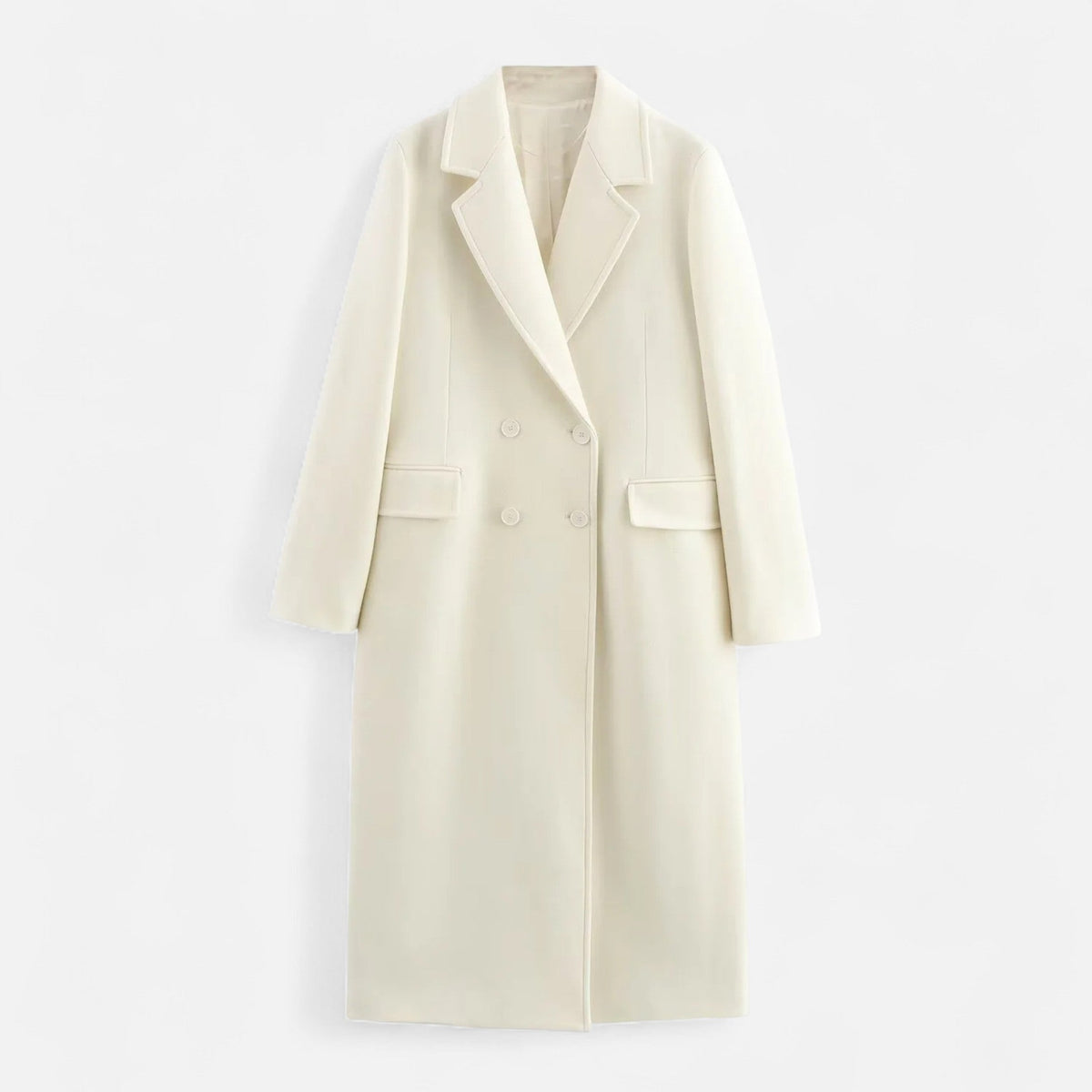 Women's Elegant Double-Breasted Trench Coat – Casual, Office