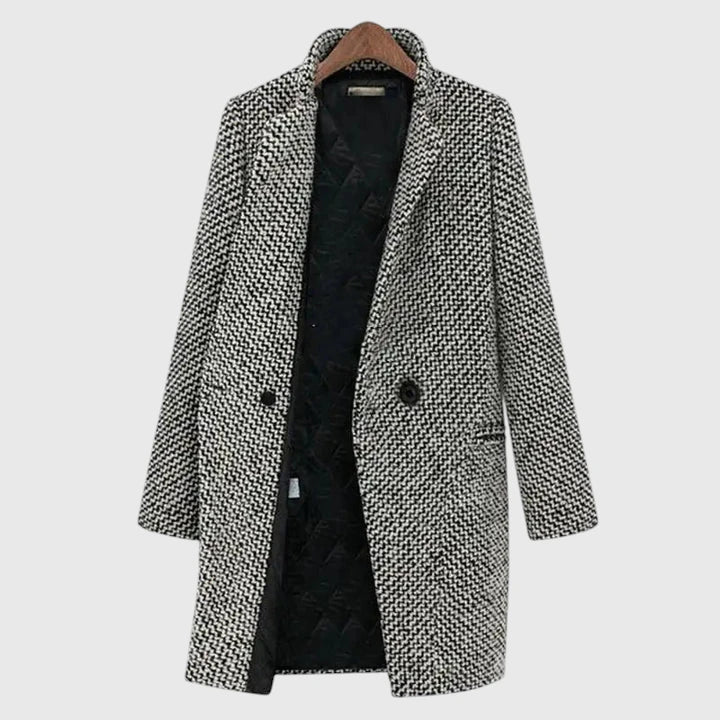 Women's Elegant Long Coat – Stylish, Warm, Perfect for Office, Casual