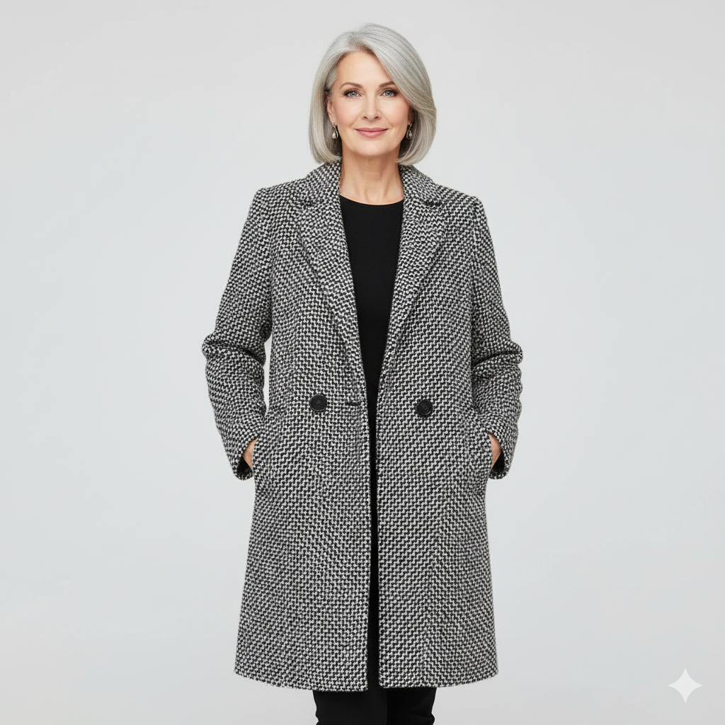 Women's Elegant Long Coat – Stylish, Warm, Perfect for Office, Casual