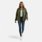 Women's Elegant Warm Fleece Teddy Coat – Casual, Winter Wear