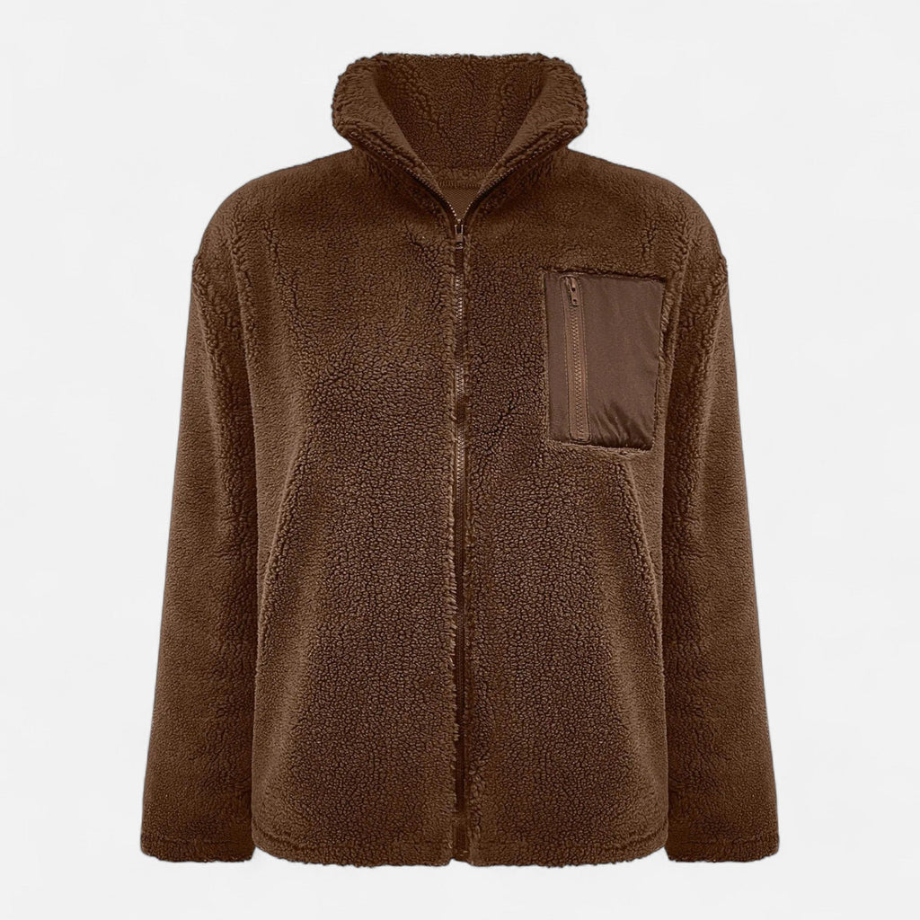 Women's Elegant Warm Fleece Teddy Coat – Casual, Winter Wear